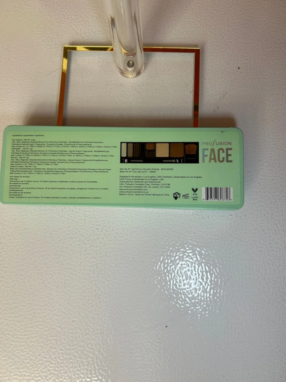 Profusion Cosmetics FACE Night Eyeshadow Palette - Mint with Holographic Accents